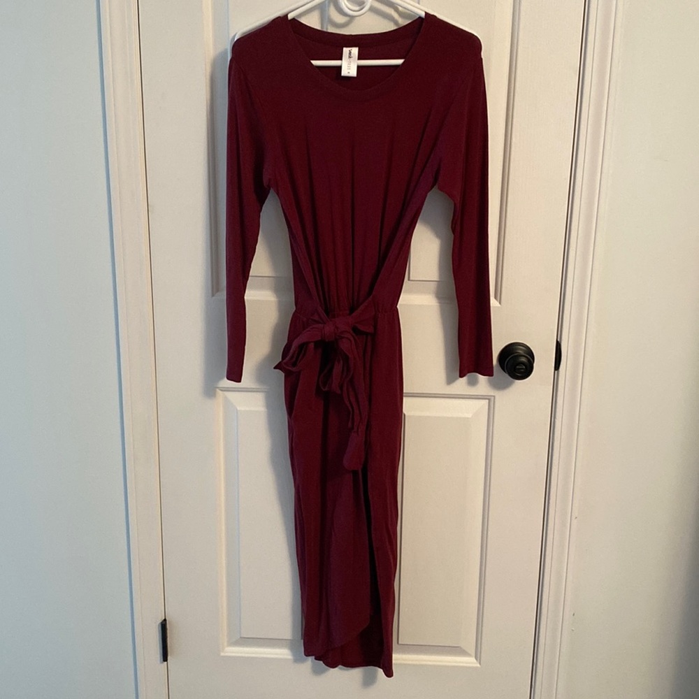 EEUC Smash + Tess Rebecca Wrap dress size XS burgundy